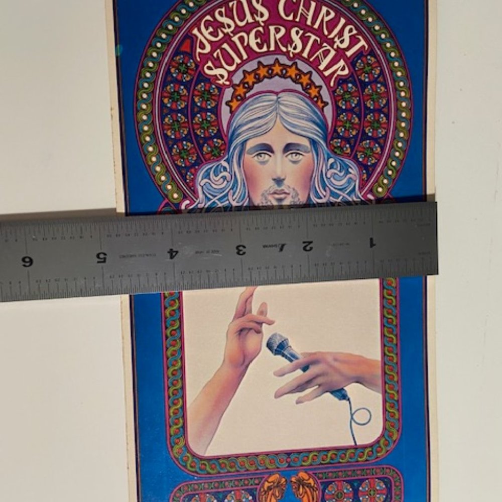 VINTAGE JESUS CHRIST SUPERSTAR 1971 DECCA POSTER STICKER - Picture 7 of 7